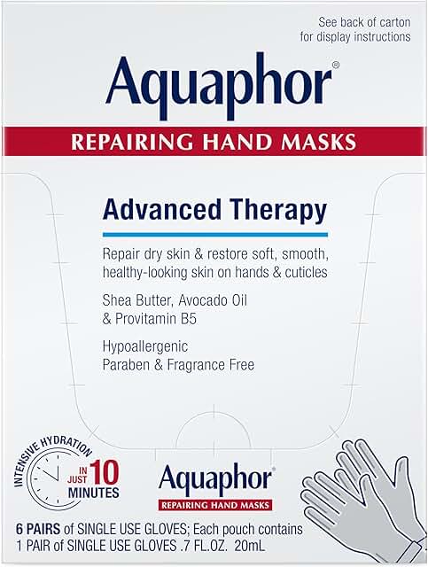 Aquaphor repairing hand masks box