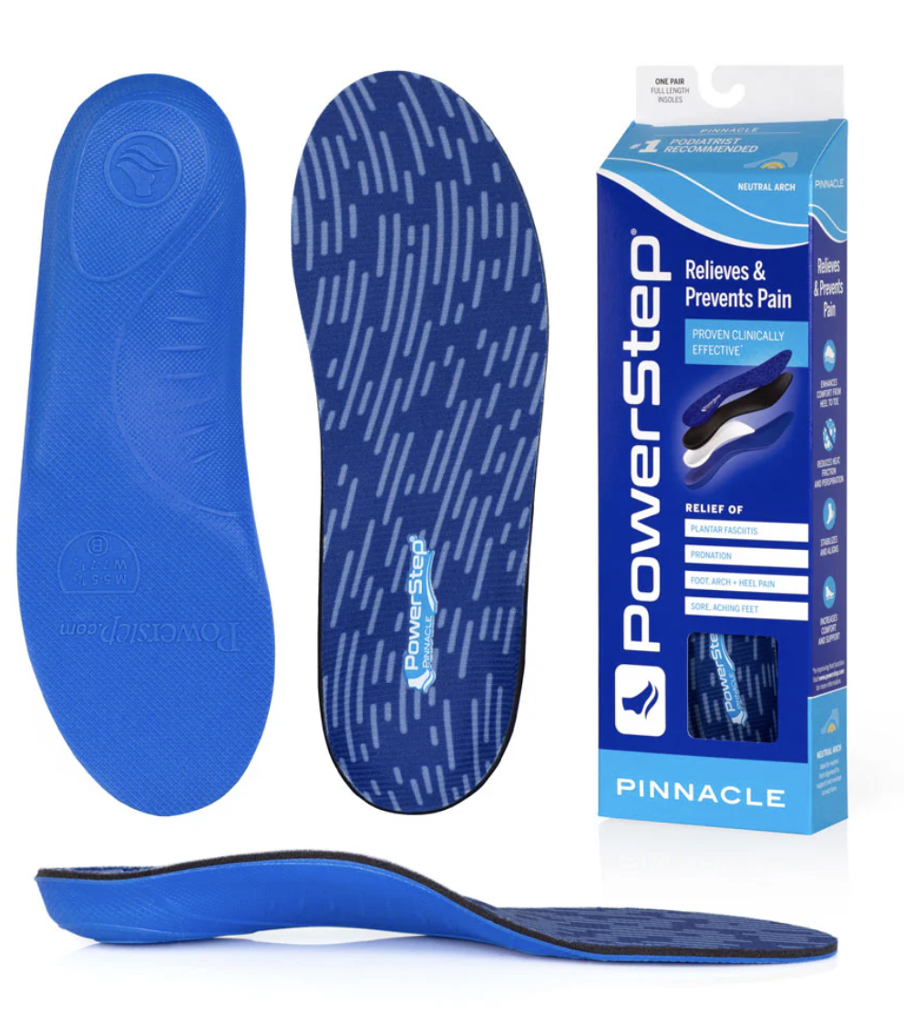 PowerStep Pinnacle insoles with packaging